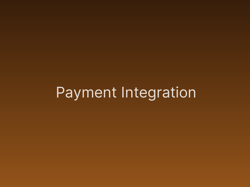 Payment Integration